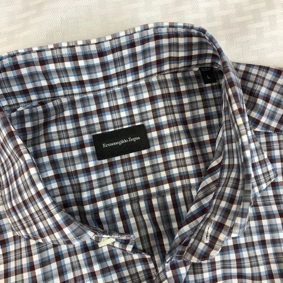 Ermenegildo Zegna Button Down Shirt sz L - Picture 4 of 8